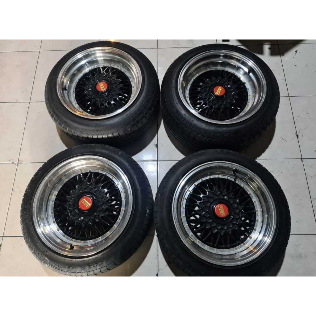 Velg Mobil Bekas BBS R16 Lubang Baut 4 Ban 195 55 Ring 16