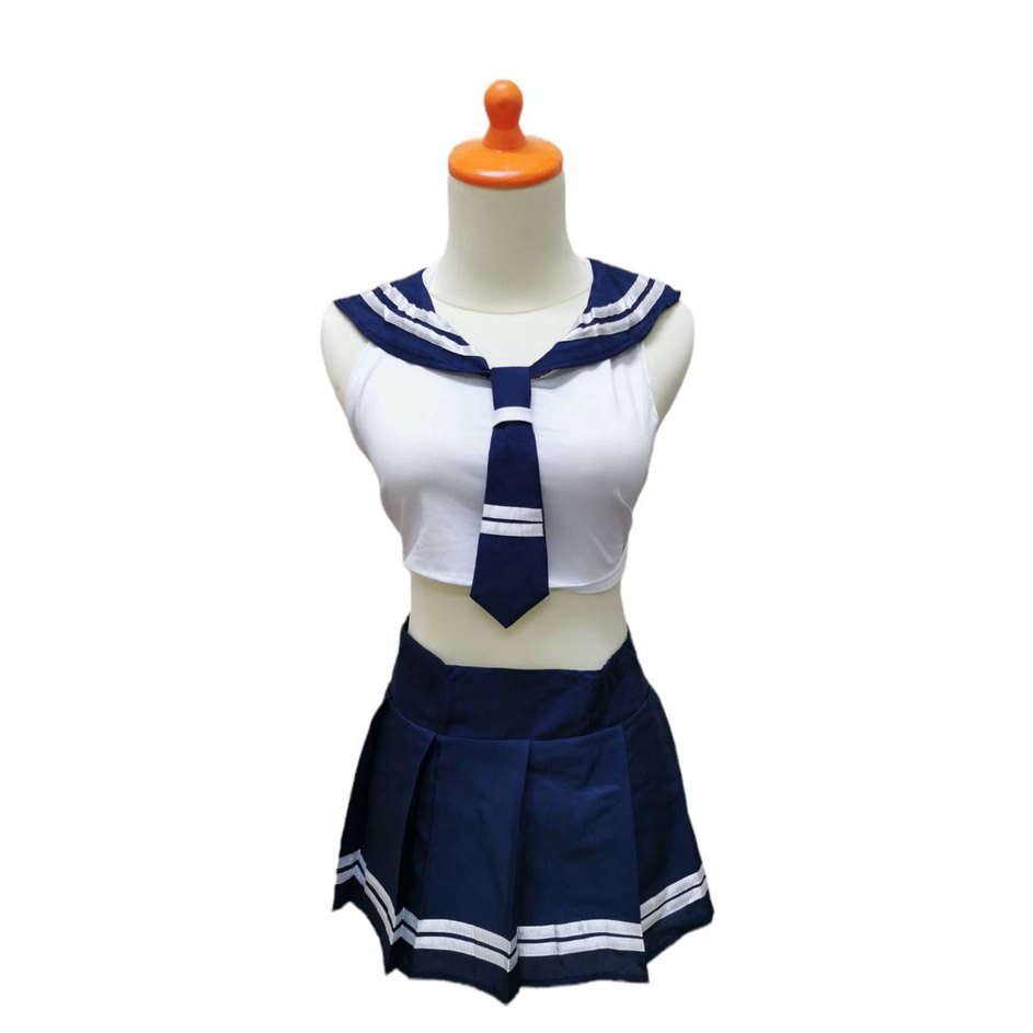 V44859 Lingerie Jepang Cosplay Set Seragam Sekolah Baju Lucu Pelajar Jepang Student