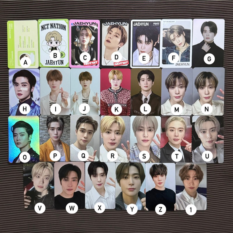 PHOTOCARD OFFICIAL JAEHYUN NCT 127 - Ar tatto set Special Random Pack DJJ Dojaejung TC Ayyo Konsep C