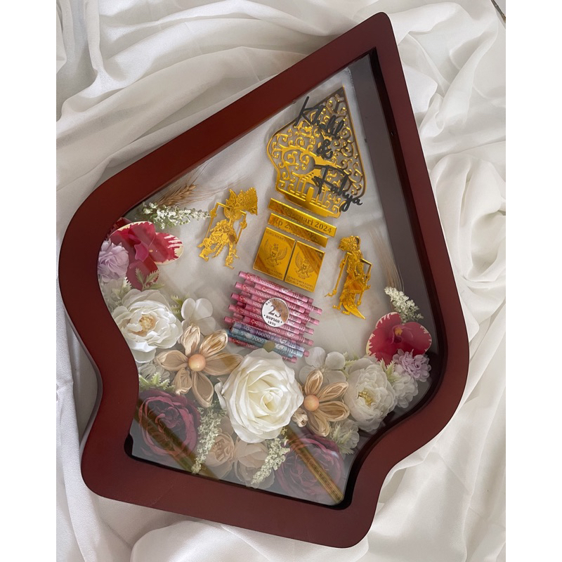 Mahar Wayang frame wayang mahar pernikahan custome