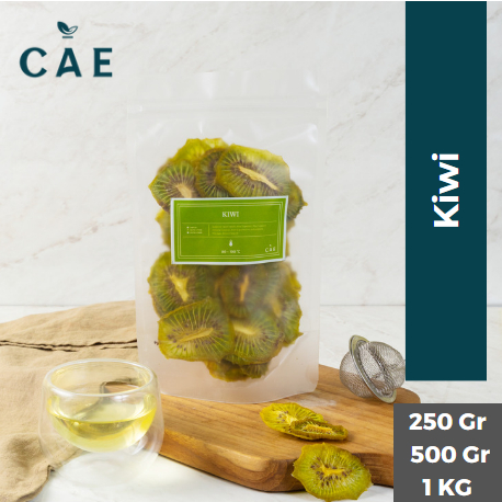 

Dried Kiwi Slice Buah Kiwi Kering Iris Dry Fruit Tea Organik Natural Premium Teh 250 Gram - 1 Kg