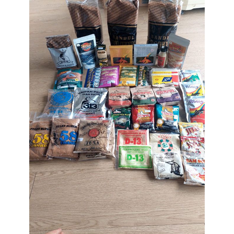 Umpan/pelet ikan mas/patin/nila/mujair/ikan air tawar