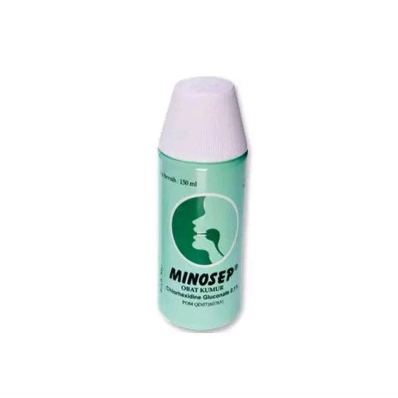 Minosep Hijau Obat Kumur  0,1% / Obat Kumur untuk Sariawan 150ml