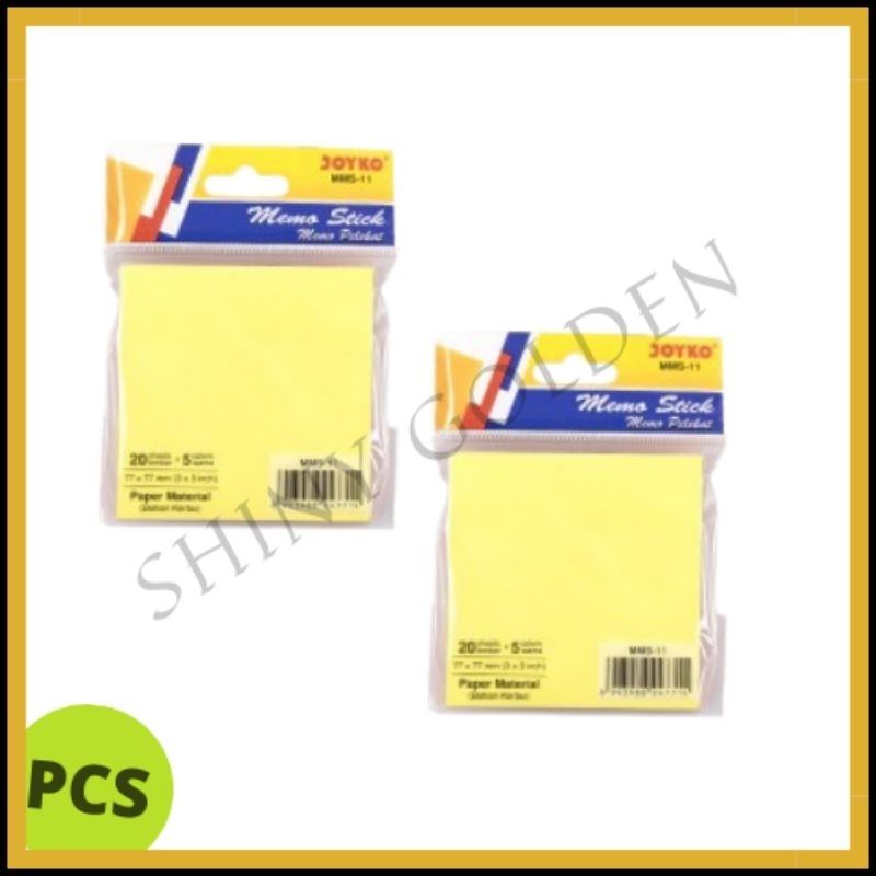 

Sticky Note Joyko Memo Pelekat/Memo stick 4 warna 75x75mm