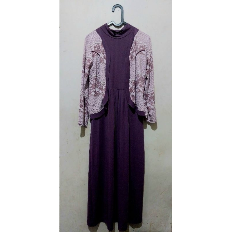 [Preloved] Gamis set cardigan batik