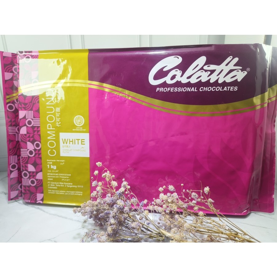 

Colatta Compound White Chocolate 1 kg / Cokelat Putih Compound Blok