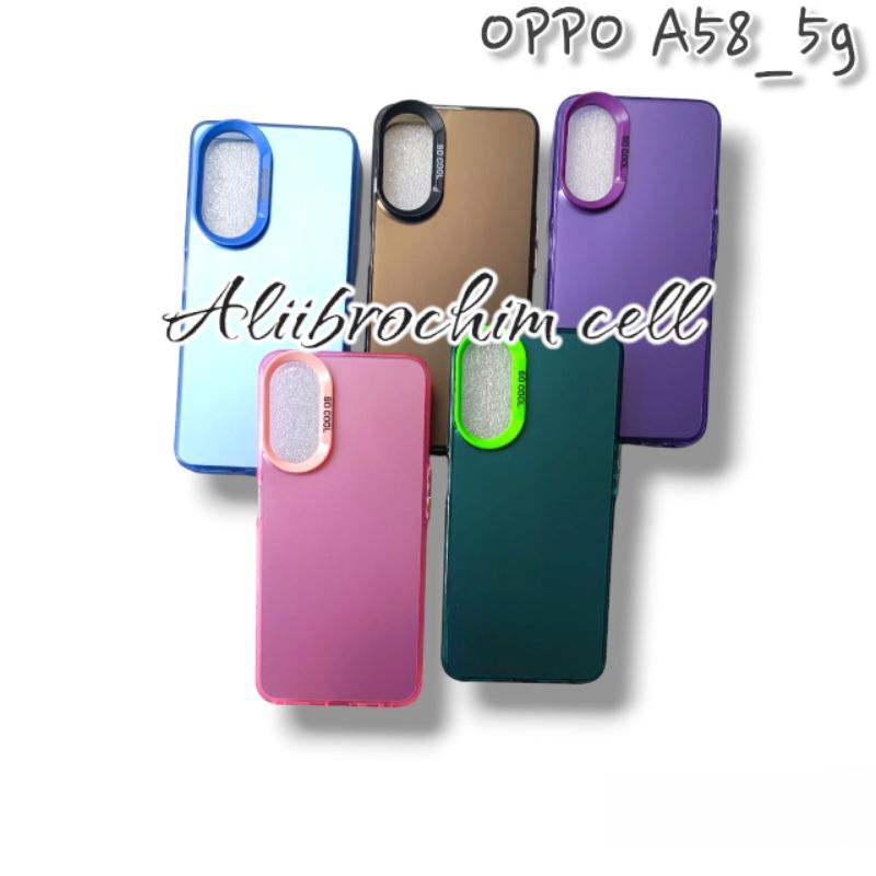 SOFTCASE IMD SO COOL OPPO A58_5G SILIKON HARDCASE HYBRID PLATE HOLOGRAM