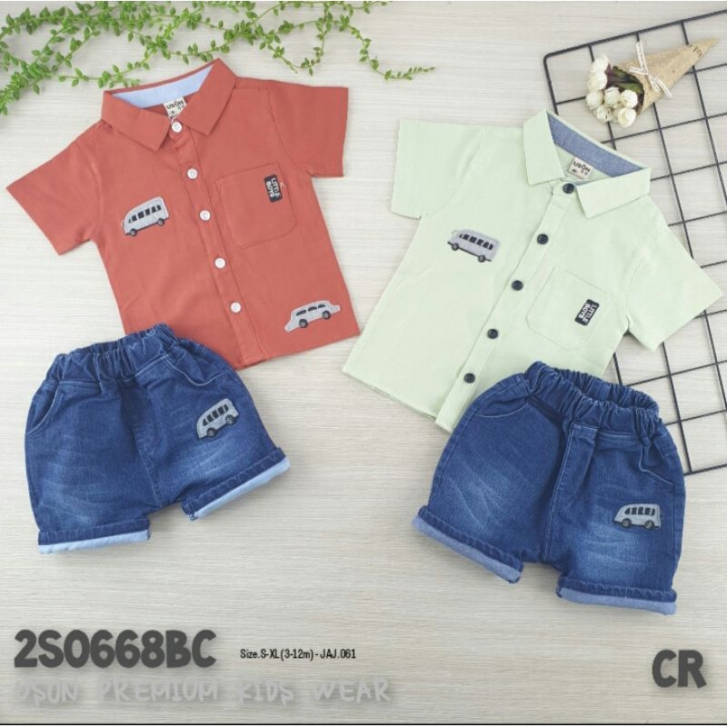 Setelan kemeja uson import