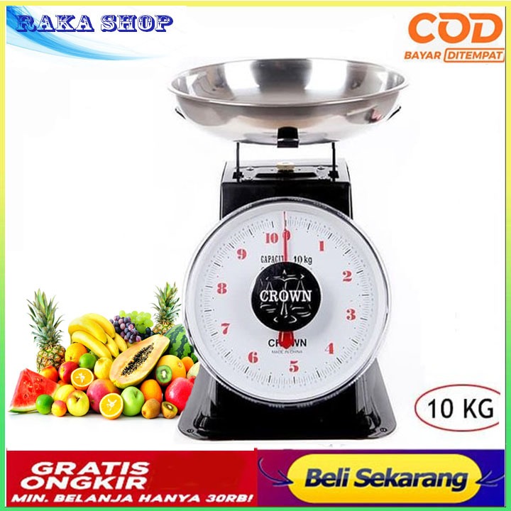 Timbangan Jarum CROWN / Timbangan Duduk / Timbangan Mangkok / Timbangan Daging / Timbangan Pasar 5KG