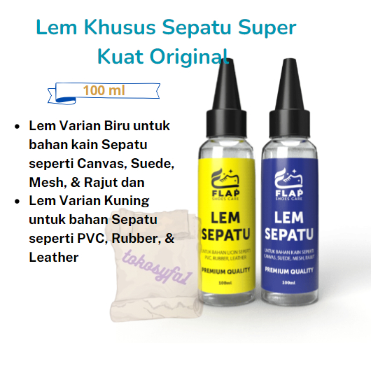 Lem Khusus Sepatu Super Kuat Original Karet Tahan Air Perawatan Sepatu Bola PVC