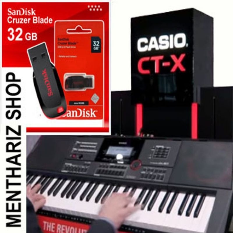 Style semi style song midi keyboard casio ctx 3000 ctx 5000 flashdisk 32G ori