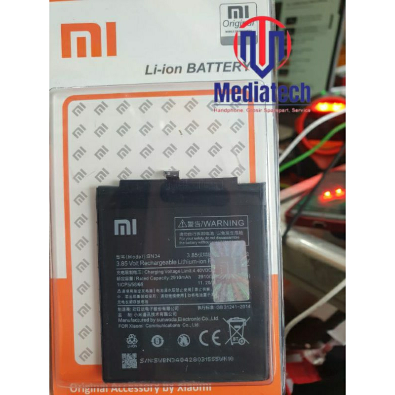 BATRE BATREI BATERAI REDMI 5A 99% ORIGINAL