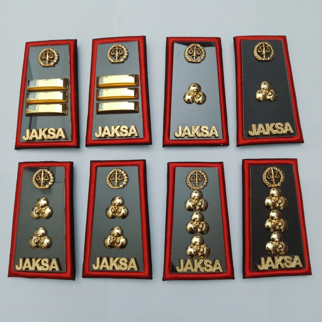 PANGKAT KEPALA PDH LOGAM JAKSA 3C - 4B / PANGKAT JAKSA / PANGKAT KEJAKSAAN / ATRIBUT JAKSA / ATRIBUT