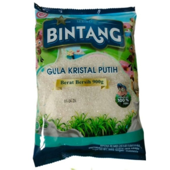 

Gula Pasir Bintang 900gr