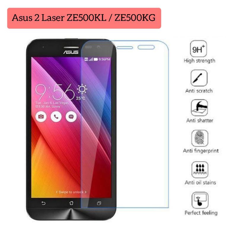 Tempered Glass Asus Zenfone 2 Laser 5.0 ZE500KL ZE500KG Anti Gores Screen Protection