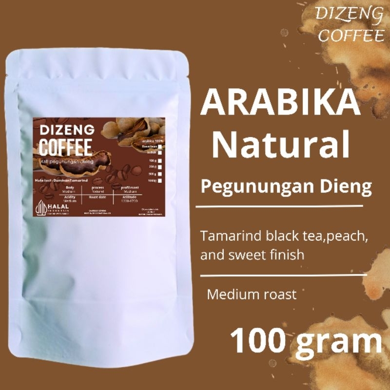

Kopi arabika dieng natural 100 gram Dizeng