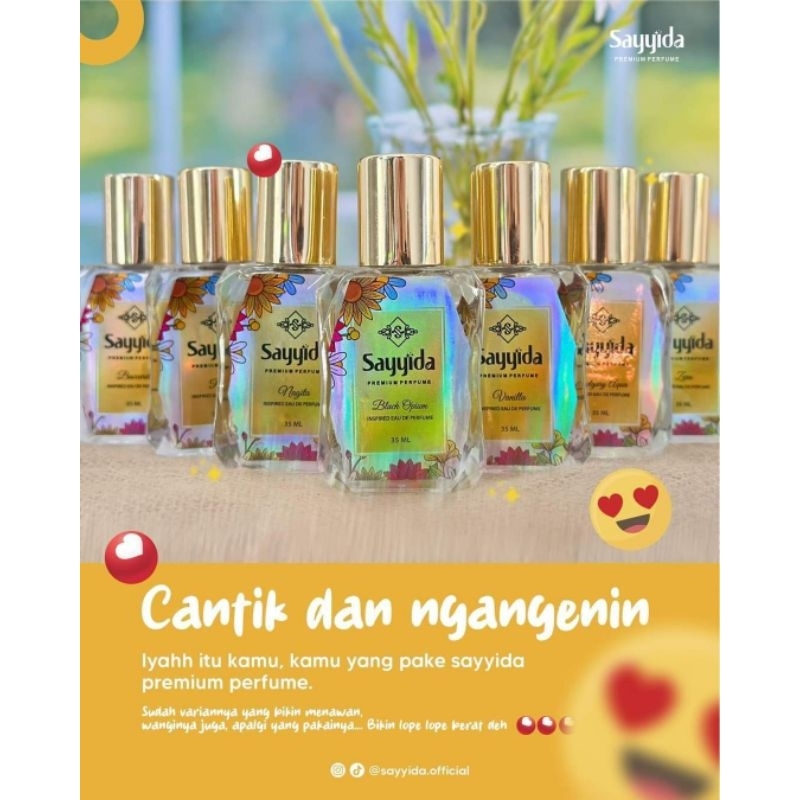 ( DISTRIBUTOR RESMI JAMIN ORIGINAL ) SAYYIDA Parfum Premium 35ML Sayyida Parfume Premium Sayyida Par