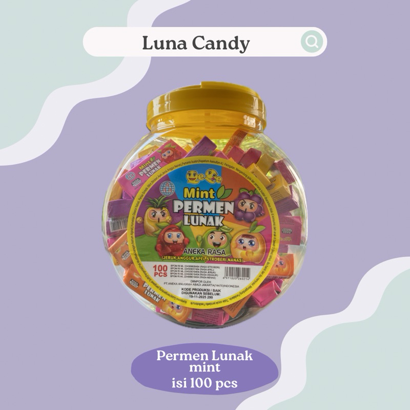 

Permen Lunak Aneka Rasa / Tope 1000 / Permen Lunak Mint