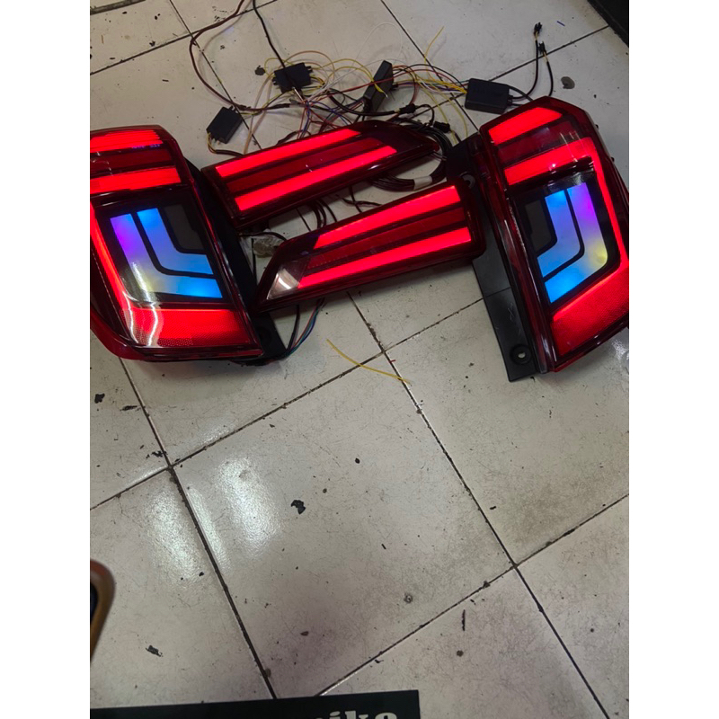 lampu stoplamp toyota calya sigra custom rgb