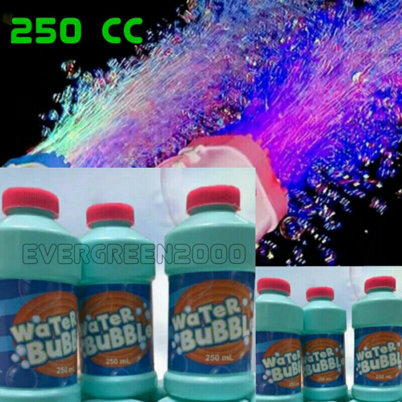 Refill / isi ulang Bubble Gun 250 cc / 250 ml (kemasan botol besar) ..... for unit mesin mainan elet