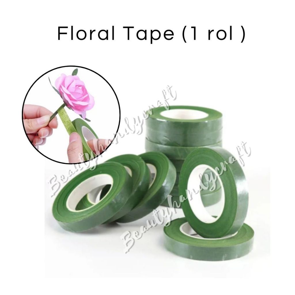 

Floral tape selotip bunga lebar 1/2 inch PER ROL