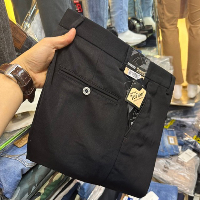 Celana bahan kantoran licin pria/celana bahan licin pria/celana bahan licin pria slim fit/celana bah