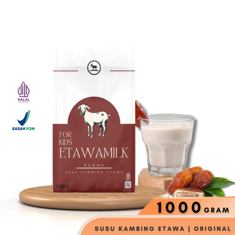 

Etawamilk For kids Susu Kambing Etawa Bubuk 1kg Rasa kurma