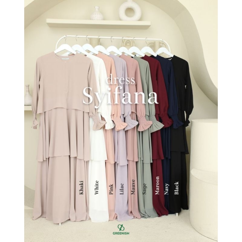 SYIFANA SERIES DRESS SCARF KHIMAR (GAMIS HIJAB SEGIEMPAT KERUDUNG) BY GREENISM