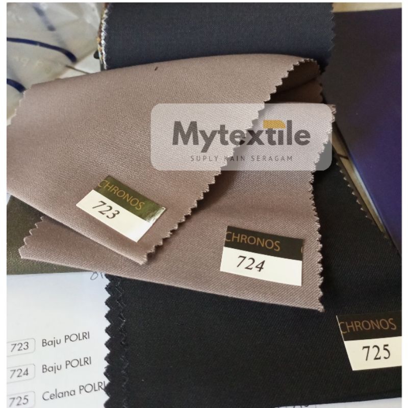 kain seragam polri chronos texario