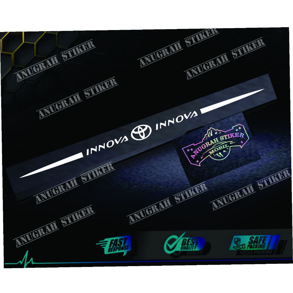 [PROMO]Sticker Laser Mobil. Sticker Laser Logo Merk dan jenis Mobil Toyota,