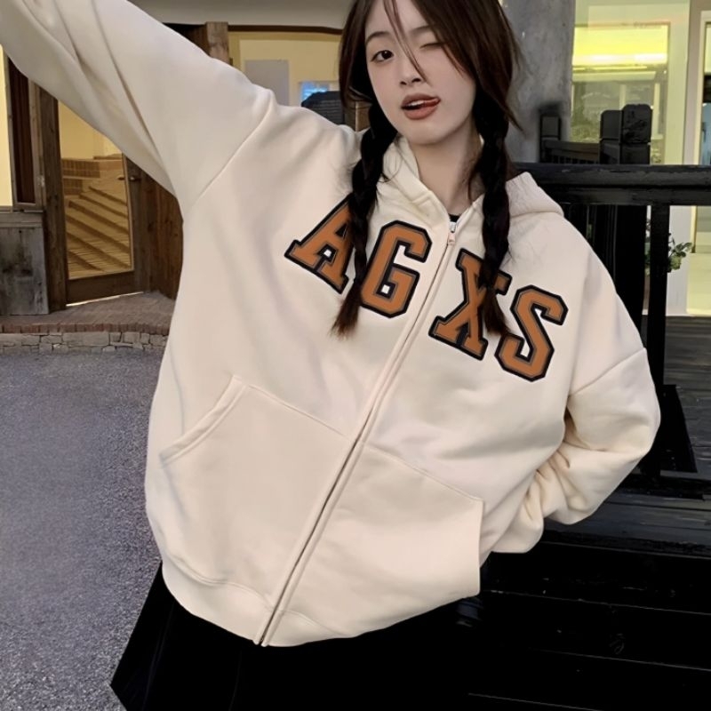 Jaketin Aja Zip Hoodie Jaket Big Size SIMPLE AGXS 6XL 5XL 4XL 3XL 2XL XL L M S Jacket Oversize Boy G