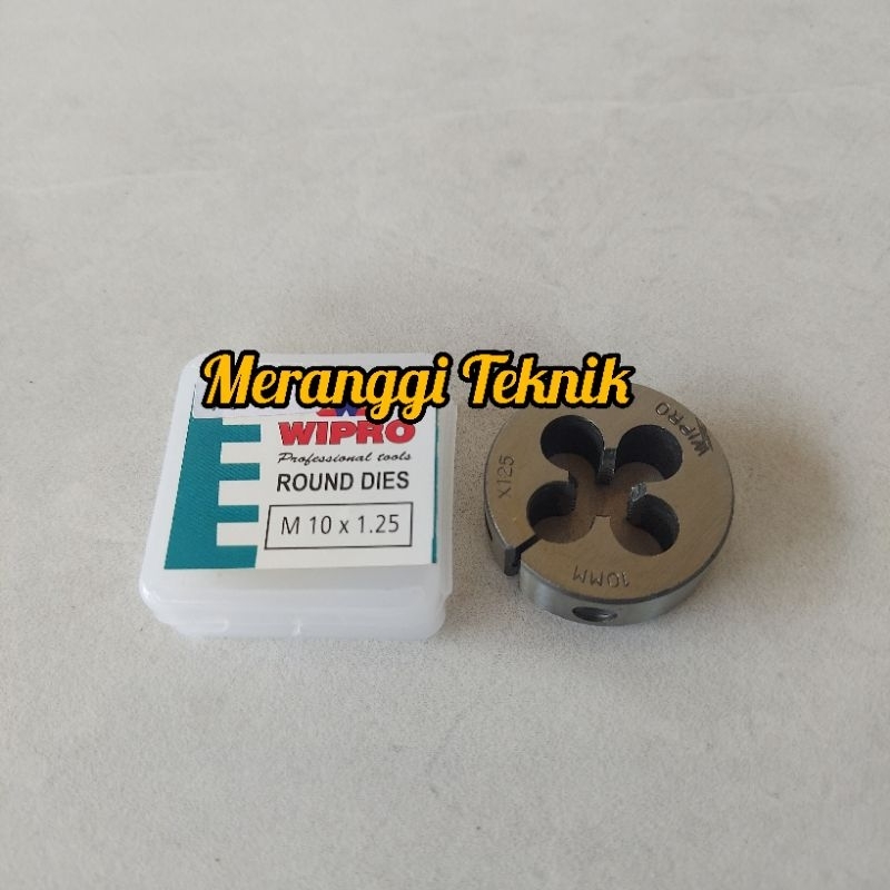 Mata senai snai tap dies round dies M10 x 1.25 1.5 mm M 10 Wipro