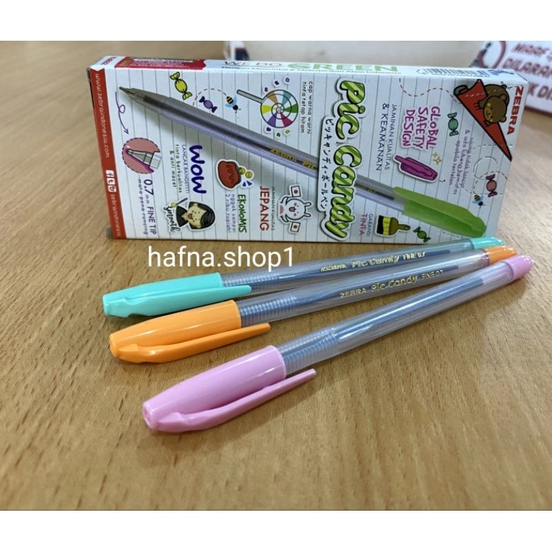 

POLPEN/BOLPOIN ZEBRA PIC CANDY 0.7 MM