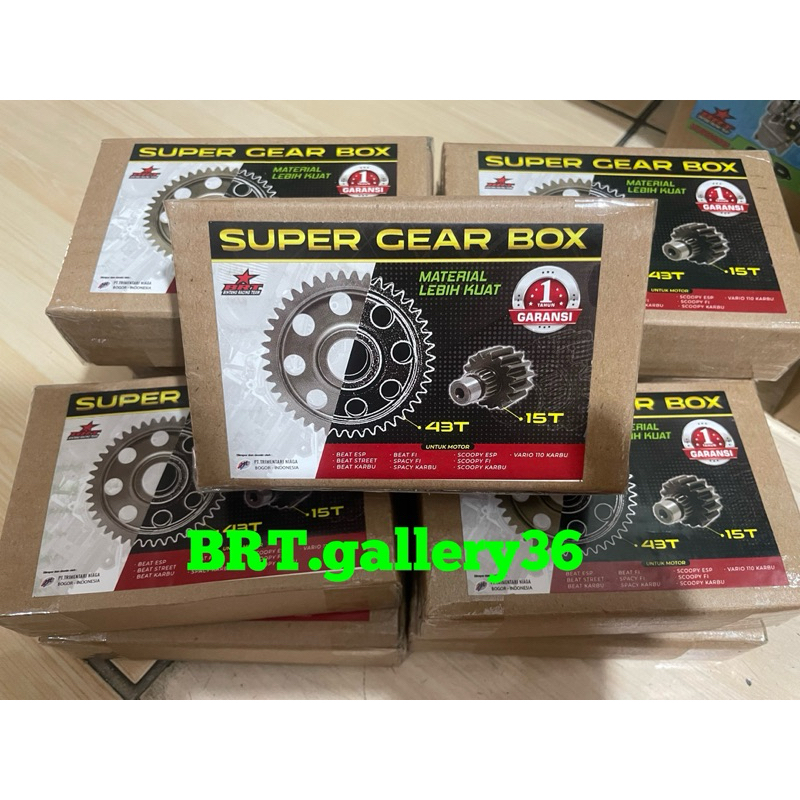 super gear box + CVT BRT beat scoopy fi karbu vario 110 karbu