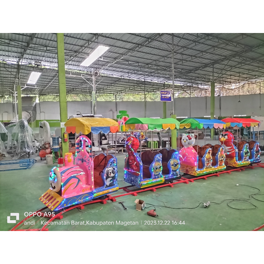 wahana odong odong kereta lantai siap pakai asli pabrik
