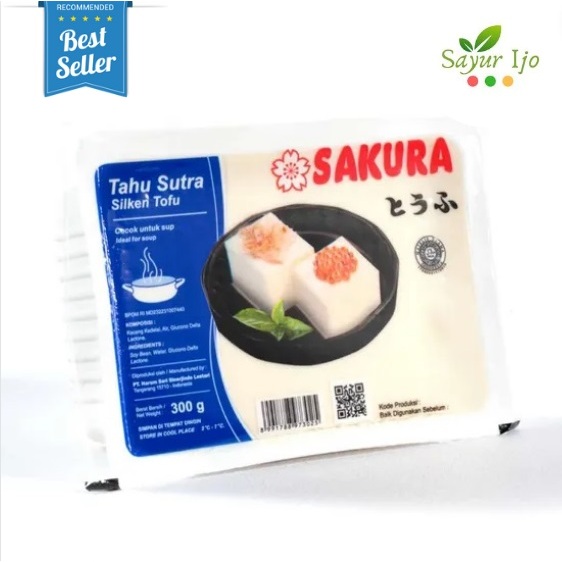 

Sakura Tahu Sutra BIRU 300 Gram Fresh Silken Tofu Jepang KUKUS & REBUS
