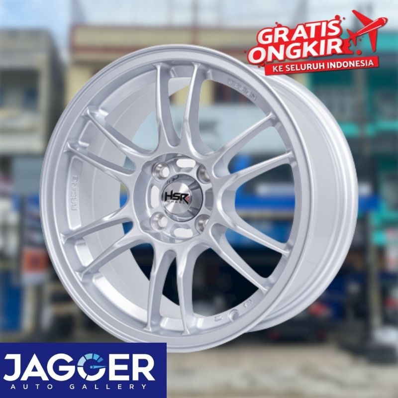 Velg mobil terbaru hsr wheel tipe kiyosu ring 15 silver