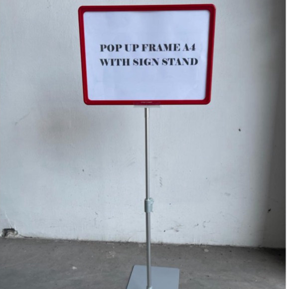 

Pop Up Frame Promosi Ukuran A4 With Sign Stand Papan Harga Promo Tiang Promo Berdiri A4 Minimarket