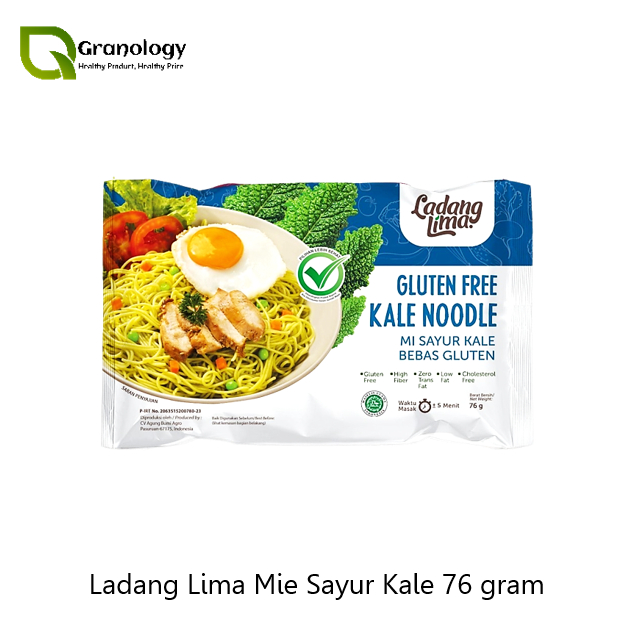 

Ladang Lima Mie Goreng Bumbu Gluten Free 76 gram - Kale