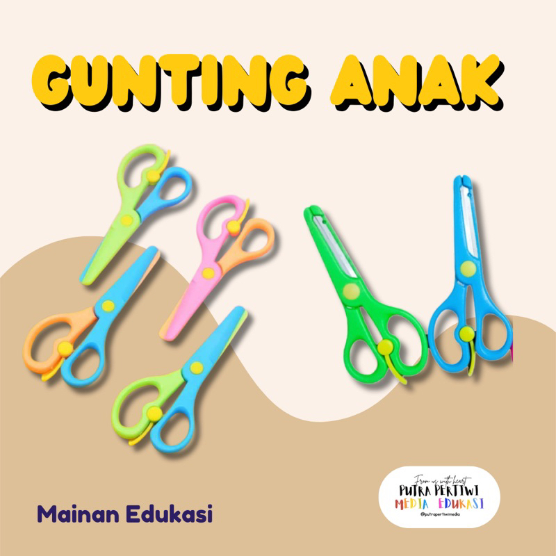 

Gunting Anak Aman Pemotong Kertas Kids Safety Scissor - CV. Karya Putra Pertiwi