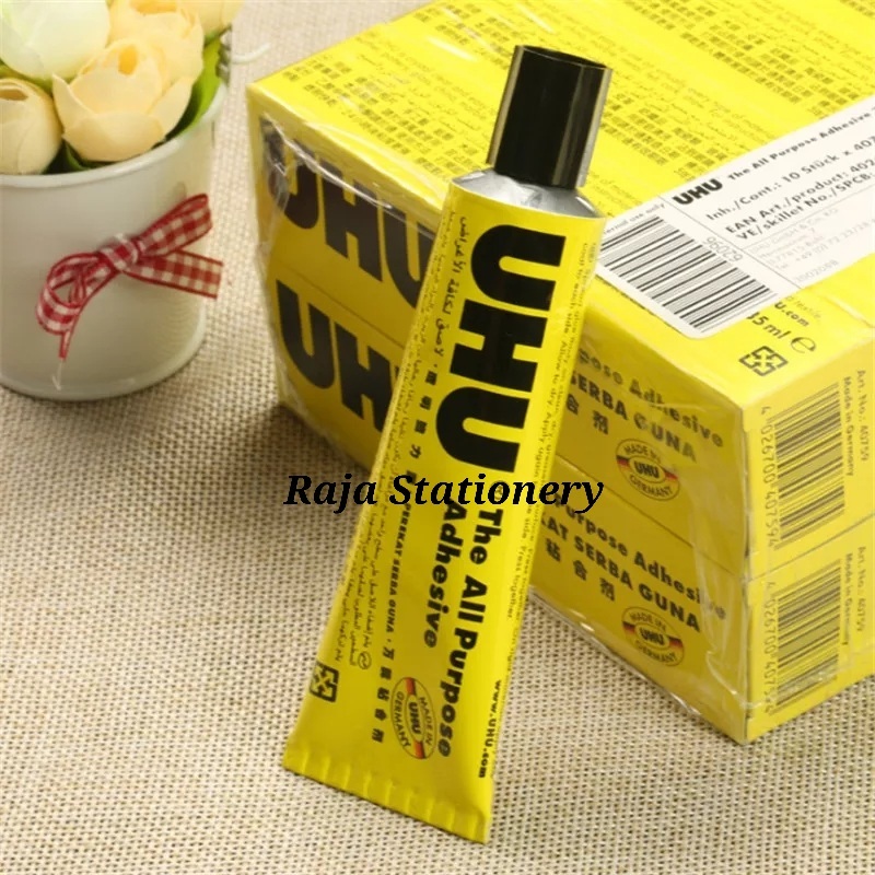 

UHU All Purpose TRANSPARENT 7ml 35ml 125ml / Lem UHU Cair Bening Serbaguna Kecil Sedang Besar