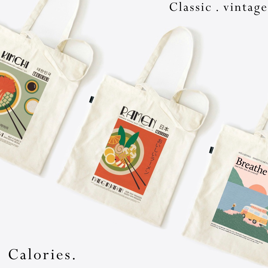 New Arrival Totebag minimalist youth Classic Minialis Simple Vintage Street Wear motif youth youth t