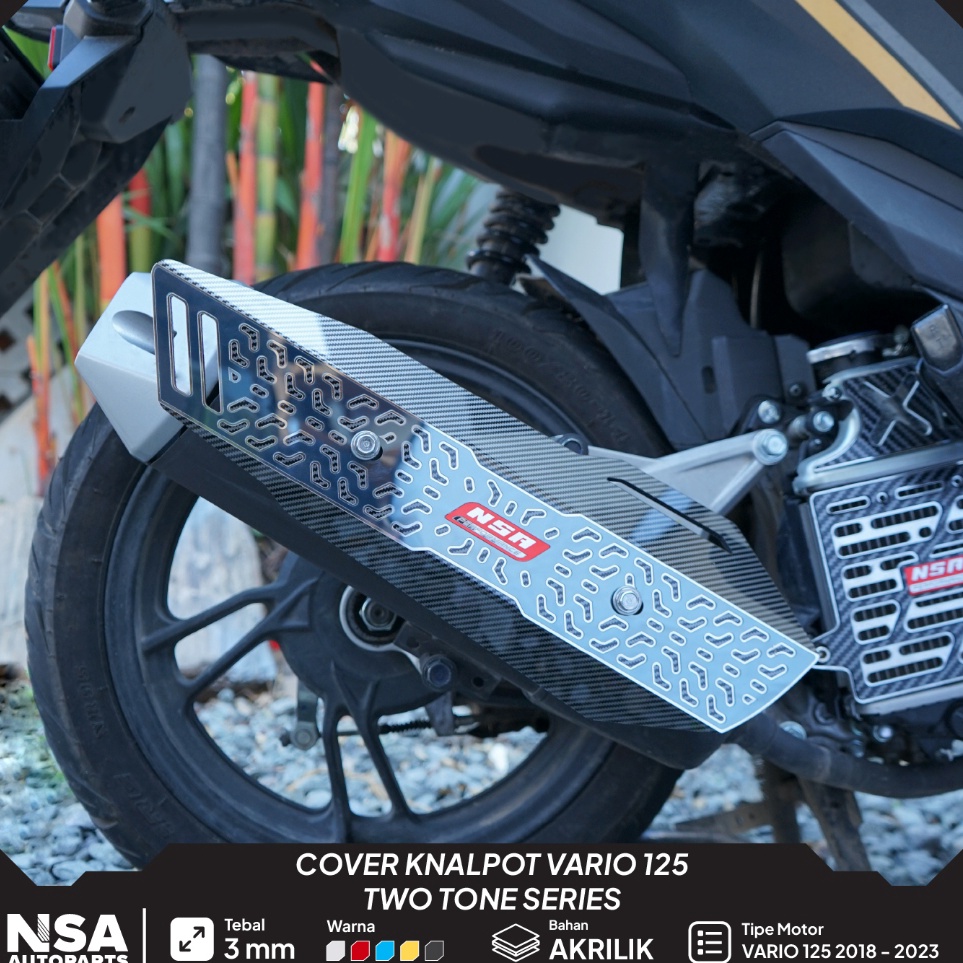 NNb COVER KNALPOT VARIO 125 15 NEW 218223 TUTUP KNALPOT VARIO TAMENG KNALPOT VARIO COVER KNALPOT VAR