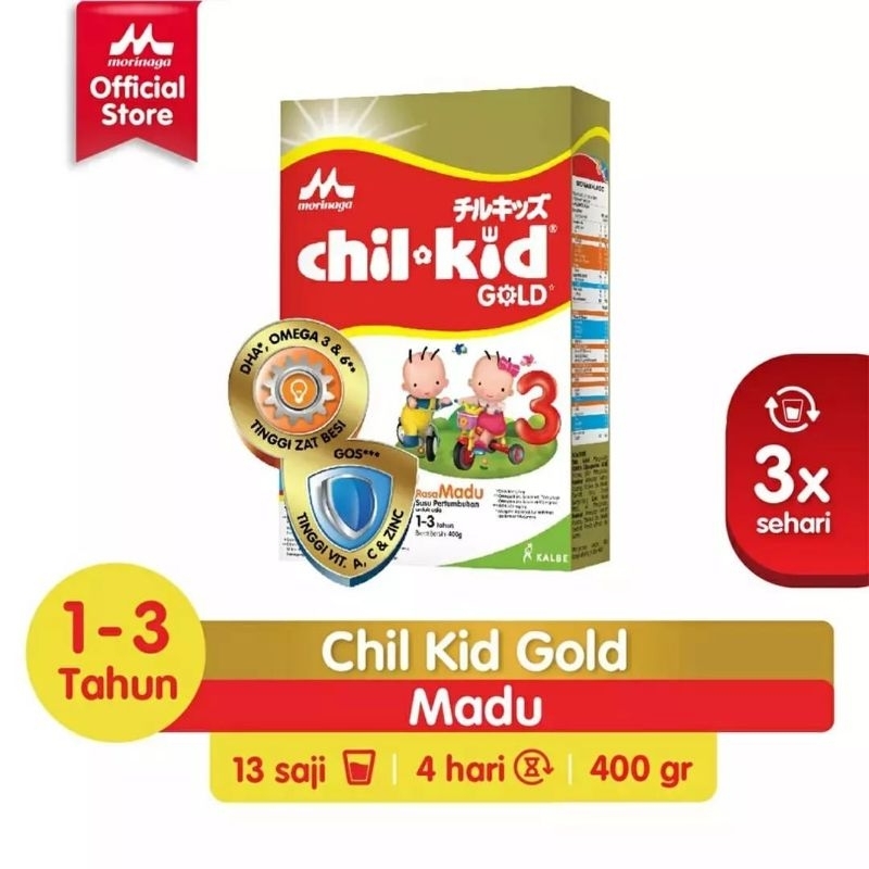 CHILKID GOLD Box 400gr susu formula bayi 1-3tahun