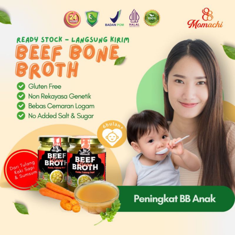 

Momachi Beef Bone Broth - Kaldu Tulang Sapi MPASI 6+ BB Booster Tanpa Perasa
