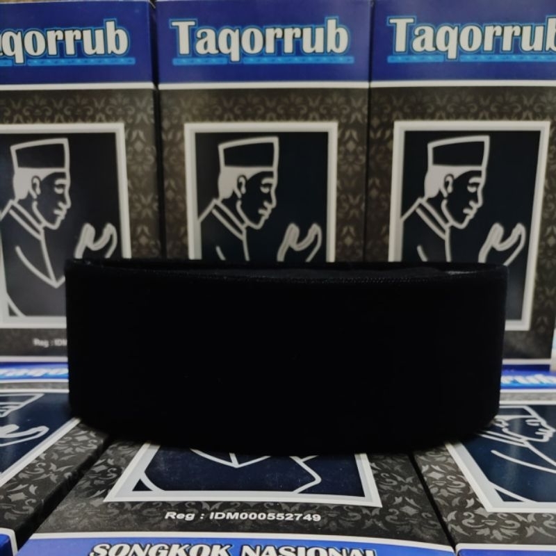 PECI SONGKOK HITAM NASIONAL TINGGI 8CM