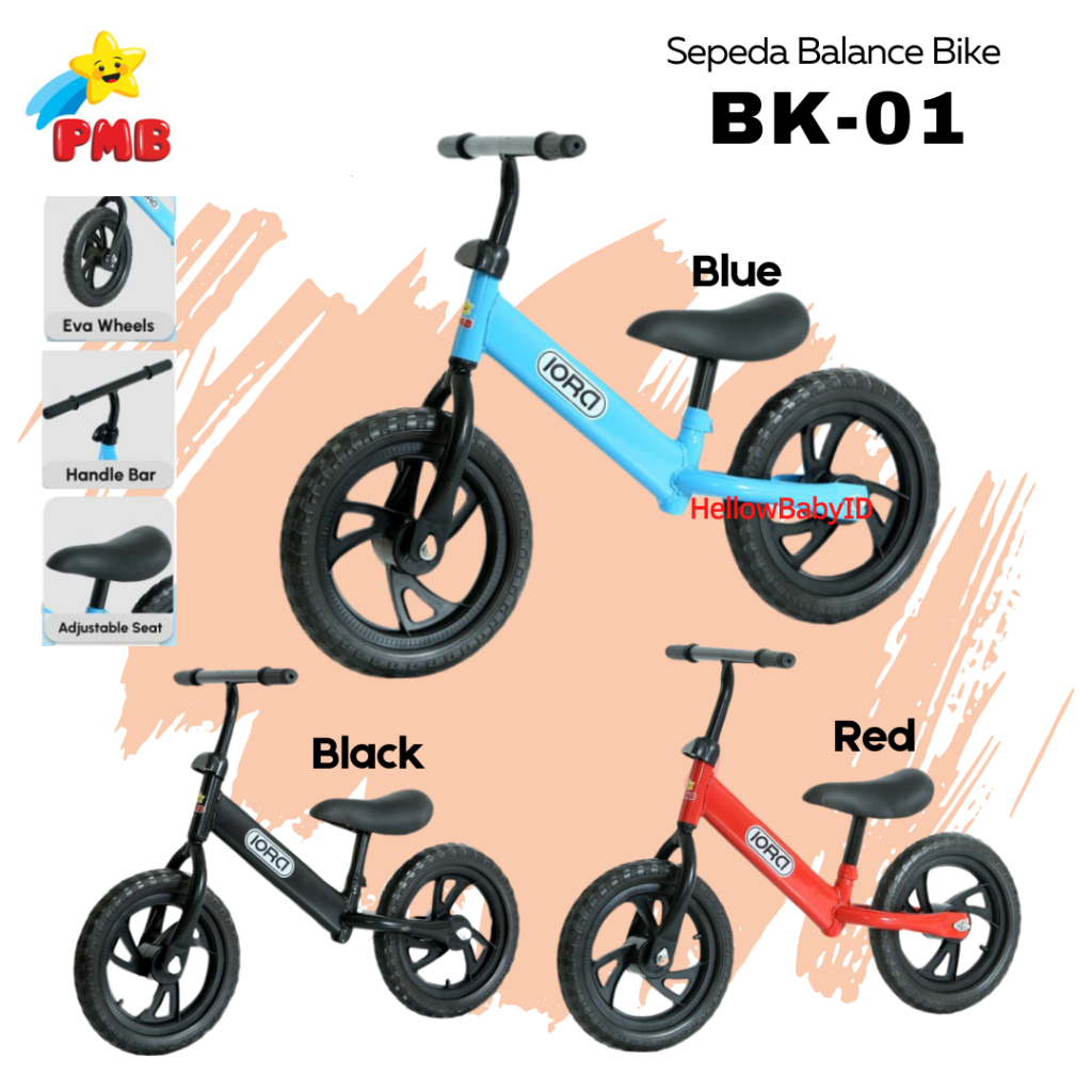 Sepeda PUSHBIKE PUSH BIKE IORA BK01 / Balance Bike Anak Exotic ET 2017 / Aviator AT 7901/ Iora BK04