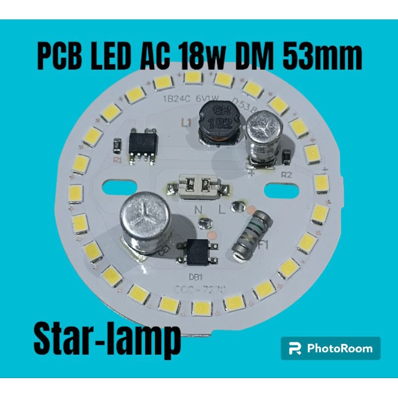 PCB LED AC 18W DIAMETER 53MM