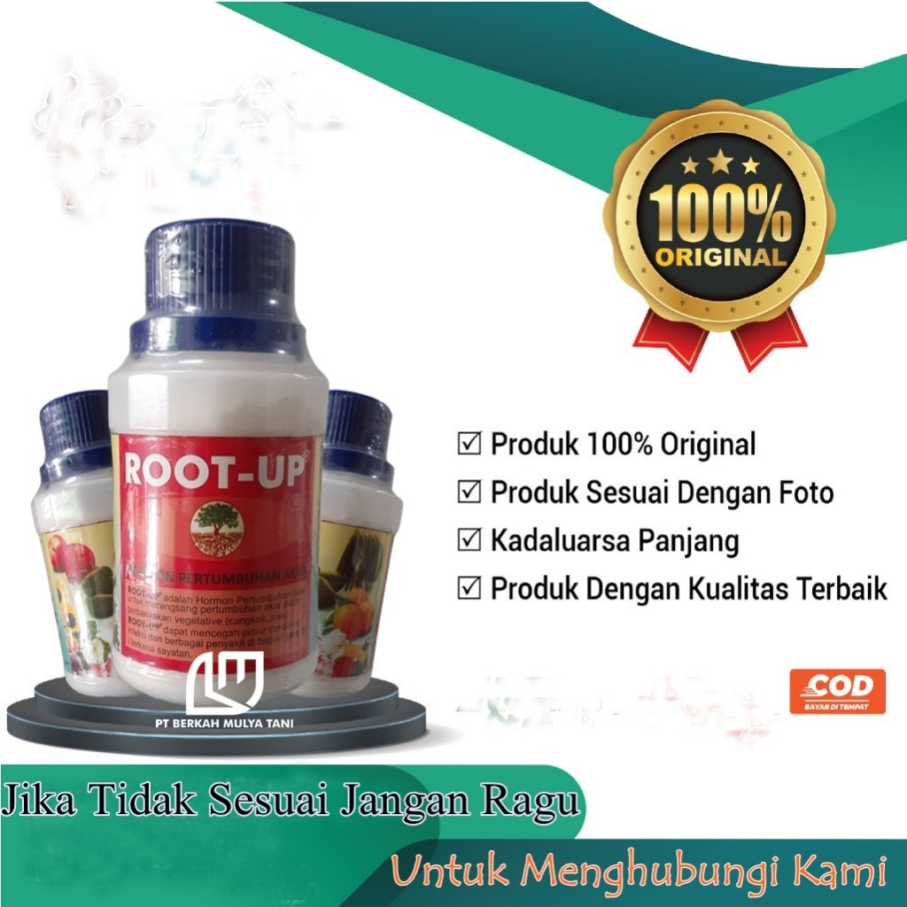 Root up Hormon Penumbuh Perangsang Akar Tanaman Stek Bonsai Cangkok Kaktus 100 Gram ASLI