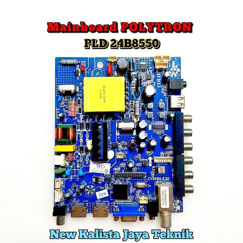 MAINBOARD TV POLYTRON PLD 24B8550 ORIGINAL CV56XH-E32 MB 24B8550 MOTHERBOARD 24B8550 MB POLYTRON 24B